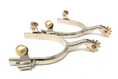 AJ Tack 1/2'' Band Roping Spurs