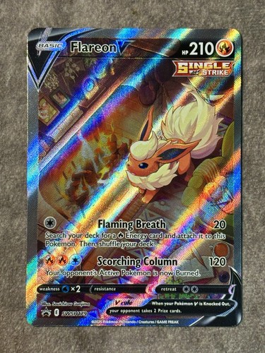 The Pokémon Company Pokemon TCG Flareon V SWSH179 Promo Full Art Holo English