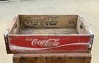 VTG Coke Coca Cola Wood Crate Box for Bottles w/ Advertising Logo