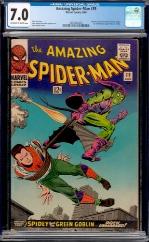 Amazing Spider-Man #39 1966 Norman Osborn Revealed As Green Goblin CGC 7.0