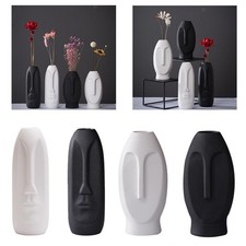Scandinavian Creative Human Face Abstra Ceramic Vase, Contemporary European