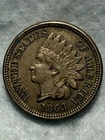 1863 INDIAN HEAD CENT - COPPER-NICKEL NICE XF COIN! FREE SHIPPING!