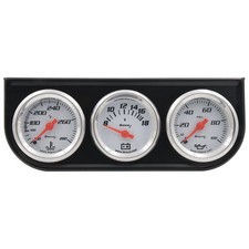 Equus 1-12 In. White Volt Triple Gauge Kit