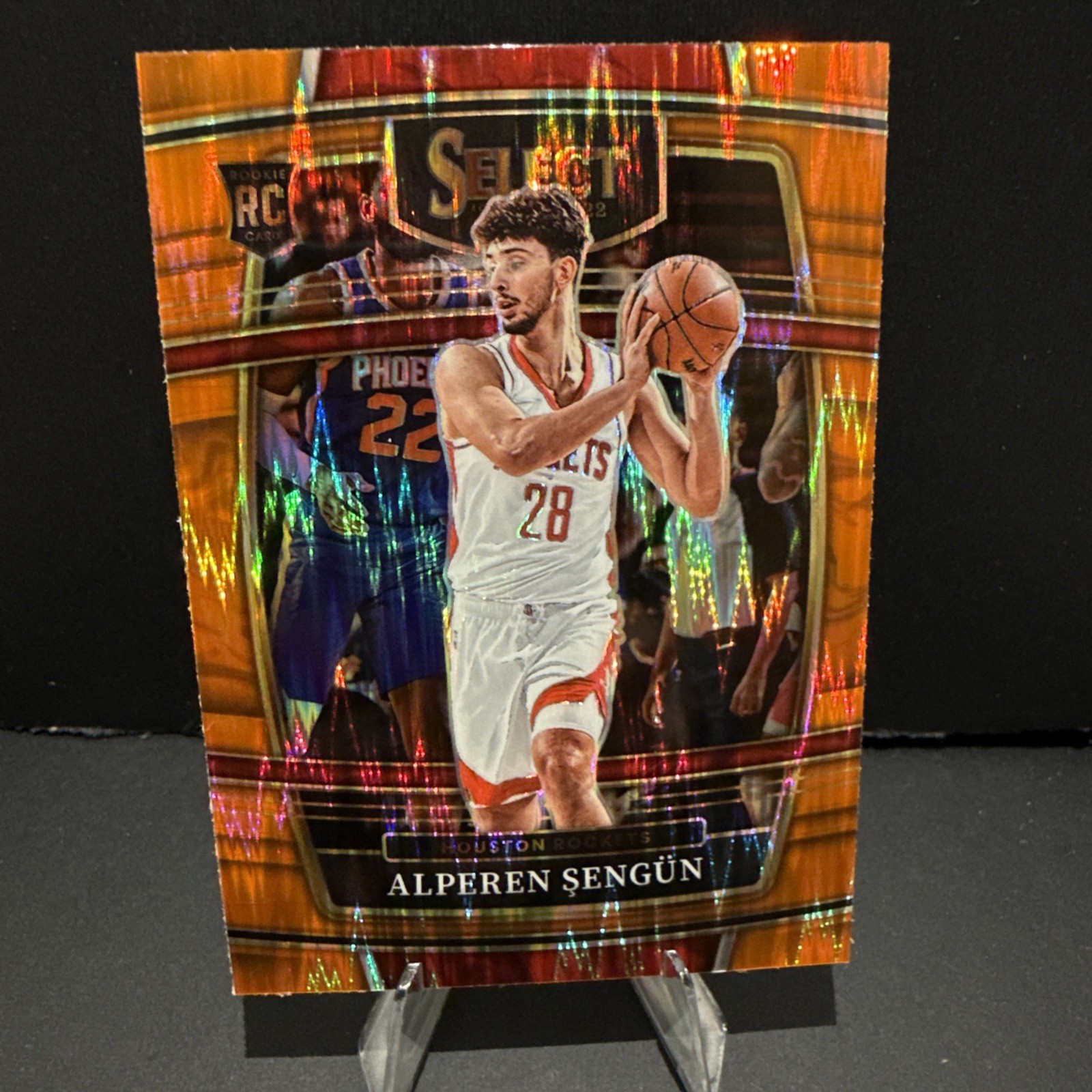 2021-22 Panini Select - Concourse Alperen Sengun #19 Orange Flash Prizm (RC)