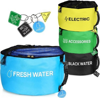 RV Hose Storage Bag of 4 Pack, Camper 18 x 10 Inches, All Bags Set- 4 