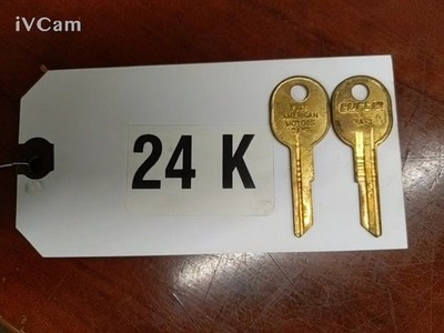 Curtis Industries RA-3 Key Blank - Locksmith American Motors NOS SET OF 2 BRASS