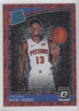 2018 Donruss Optic Rated Rookie Fast Break Red Prizm 32/85 Khyri Thomas #173 nd3