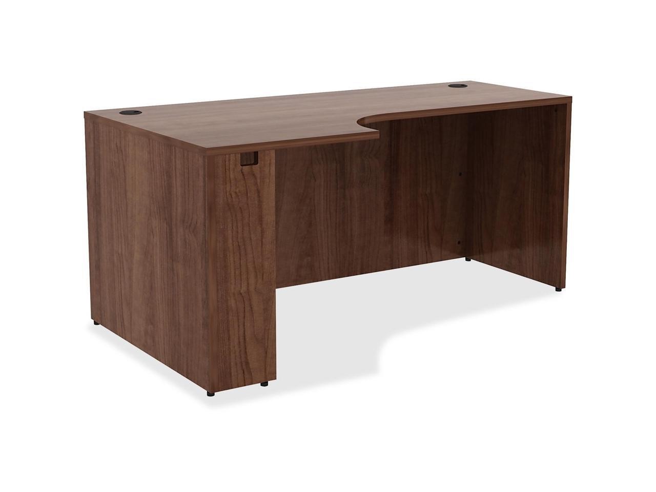 Lorell Left Corner Credenza 66"x36"x29-1/2" Walnut 34394