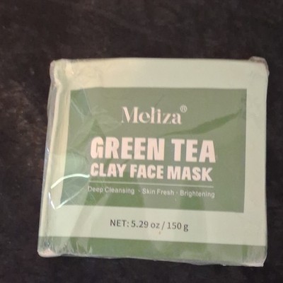 Meliza Green Tea Clay Face Mask 5.29 oz Brightening Deep Cleansing Batch 24E2004