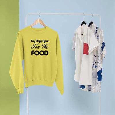 Im Only Here For The Food Sweatshirt Funny BBQ Foodie Party Lover Gift