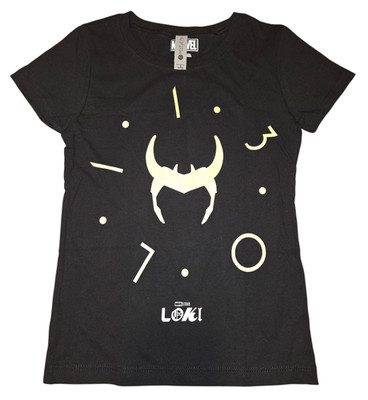 Next Level Marvel Loki TV Show Zero Hour Clock Helmet T-Shirt Size S 6/6X