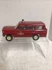 Vintage Original Pressed Steel Tonka Fire Chief Red Jeep Wagoneer 1960s