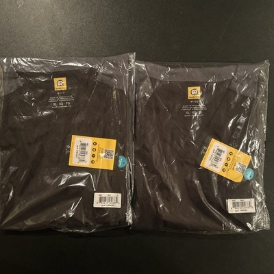 WonderWink (Wink) W123 Mens Modern Fit Scrub Black 2 Pack -Size XL