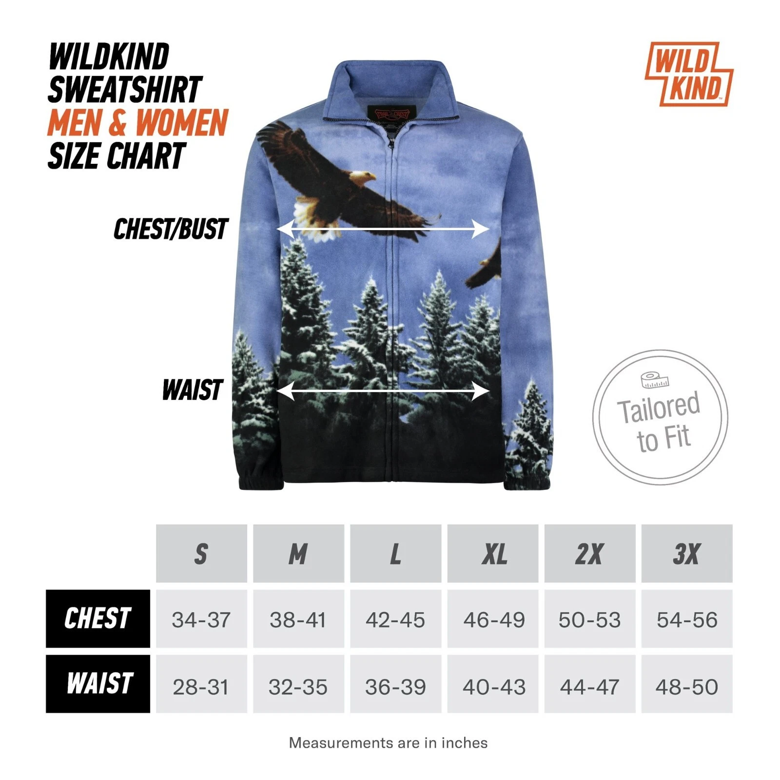Wildkind Eagle Bird Scout American Eagles Flight Jacket Sweater Unisex Blue M-3X image 3