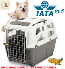 IATA Trasportino Cane Gatto OMOLOGATO Adatto al Trasporto Aereo Auto 79x58.5x65h