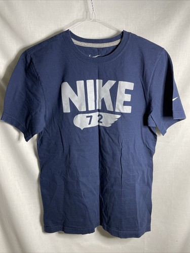 Nike 72 Logo T-Shirt Navy Blue Mens 