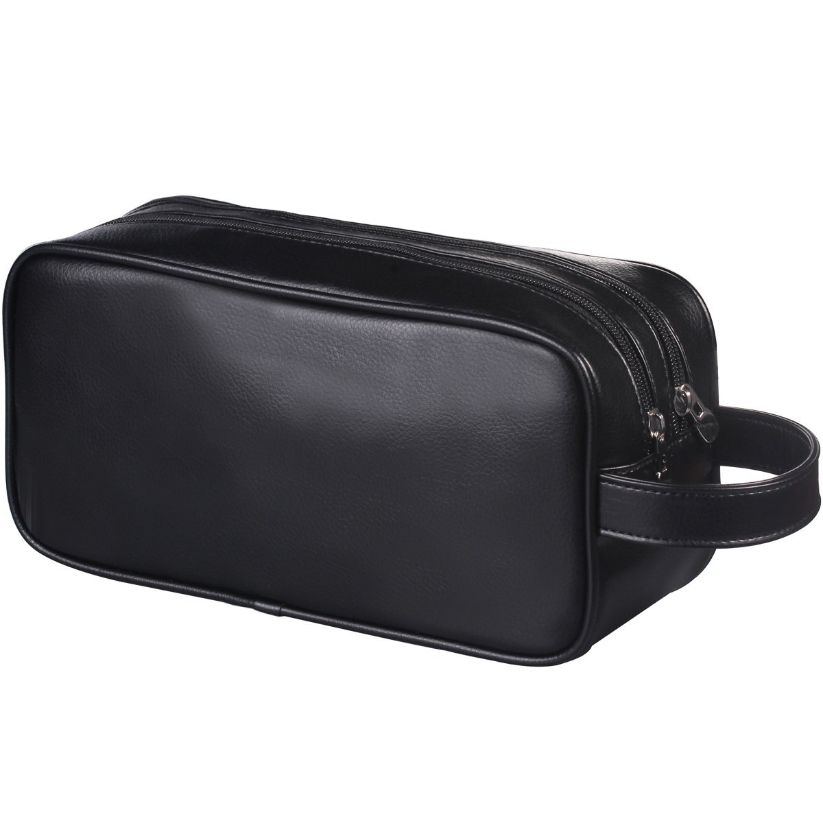 Soft Pu Leather Zipped Travel Toiletry Bag Mens Ladies Supply Toiletry Bag Case