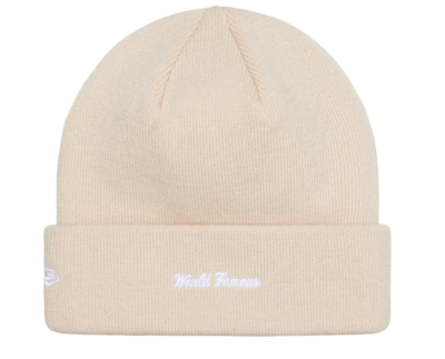Supreme New Era Box Logo Beanie Stone FW24 Supreme New York
