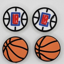 NBA LA Clippers Basketball Team For Crocs Shoe Charms - 4 Pieces