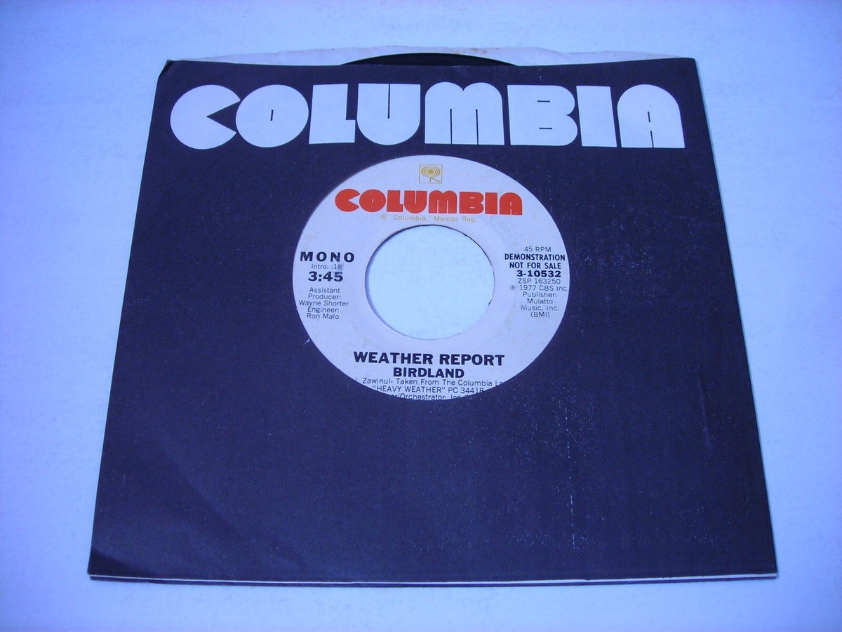 PROMO w SLEEVE Weather Report Birdland 1977 45rpm | eBay