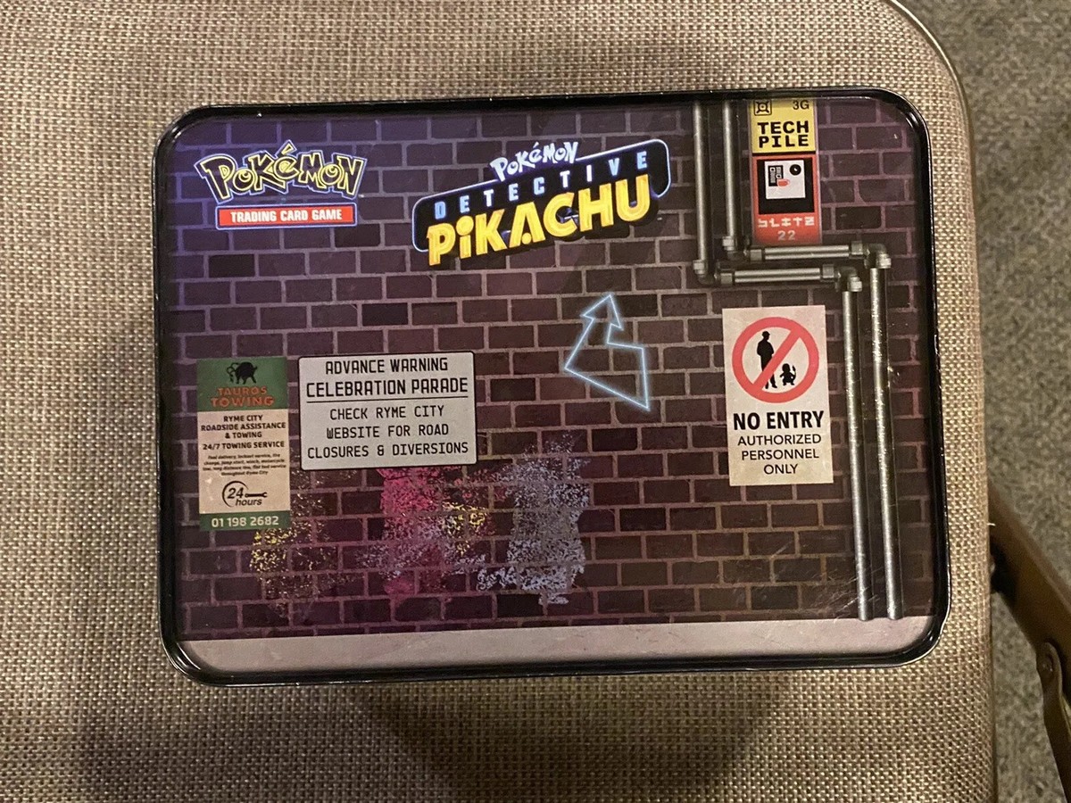 pokemon trading card game detective pikachu collector chest POKEMON TCG Collector Chest Tin Protectors (0.60mm thick, UV & Scratch