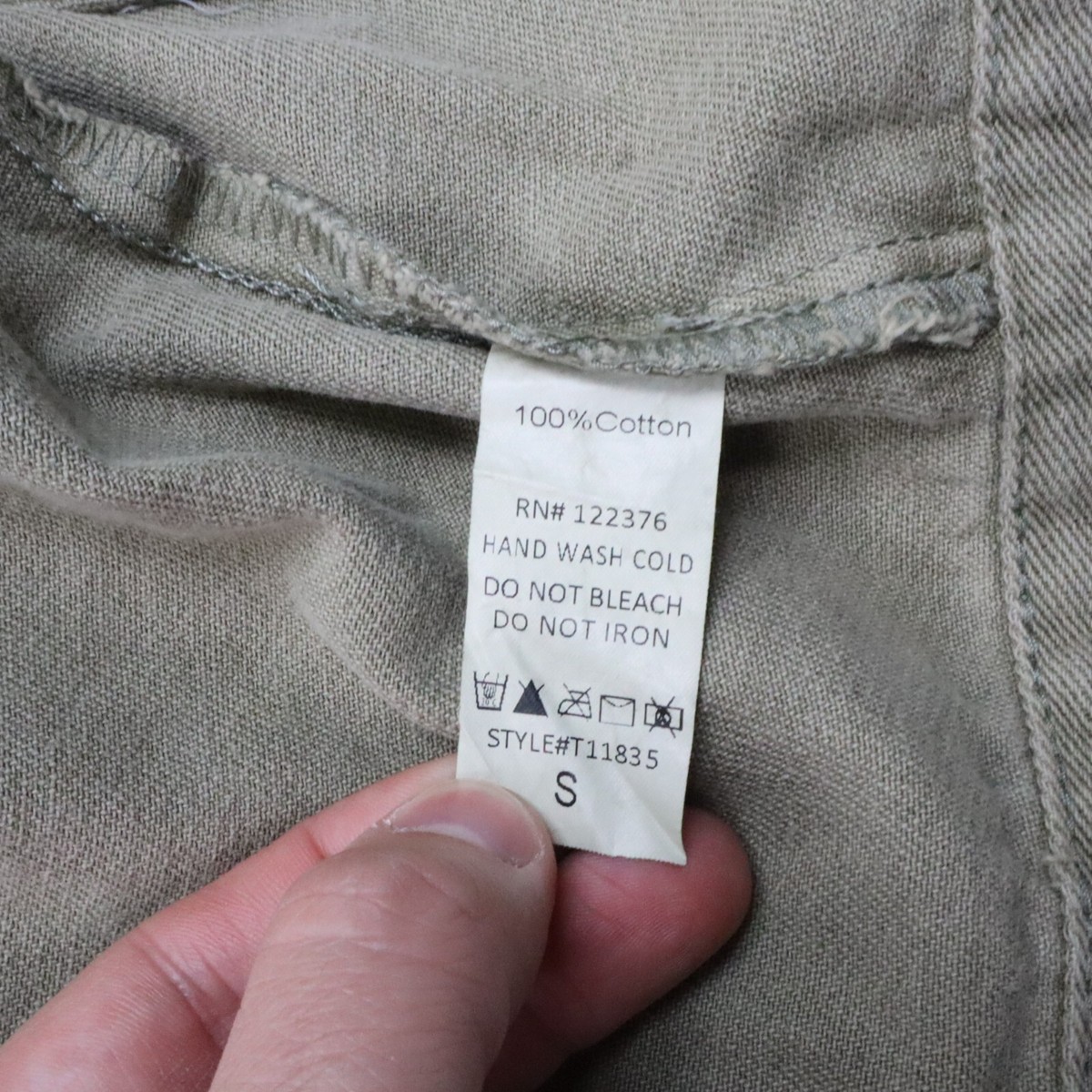 その他 211 Mustard Seed Womens Crop Denim Distressed Jacket size S Green | eBay