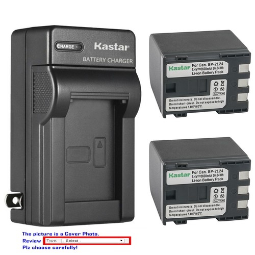 Kastar Battery AC Wall Charger for Canon BP2L5 BP2L13 BP2L14 BP2L18