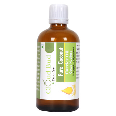 Cloud Bud Pure Coconut Oil Cocos Nucifera Cold Pressed Unrefined For Hair