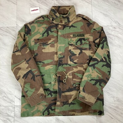 polo ralph lauren camo field jacket with patches