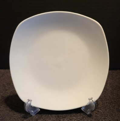 Vintage White Kennex Rounded Square Salad Plate