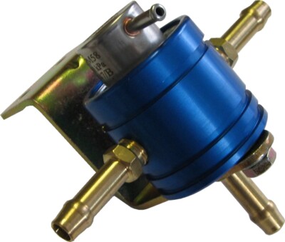 Webcon Alpha 0-5 Bar einstellbar Alu blau Benzindruckregler Kraftstoff Twin Feed