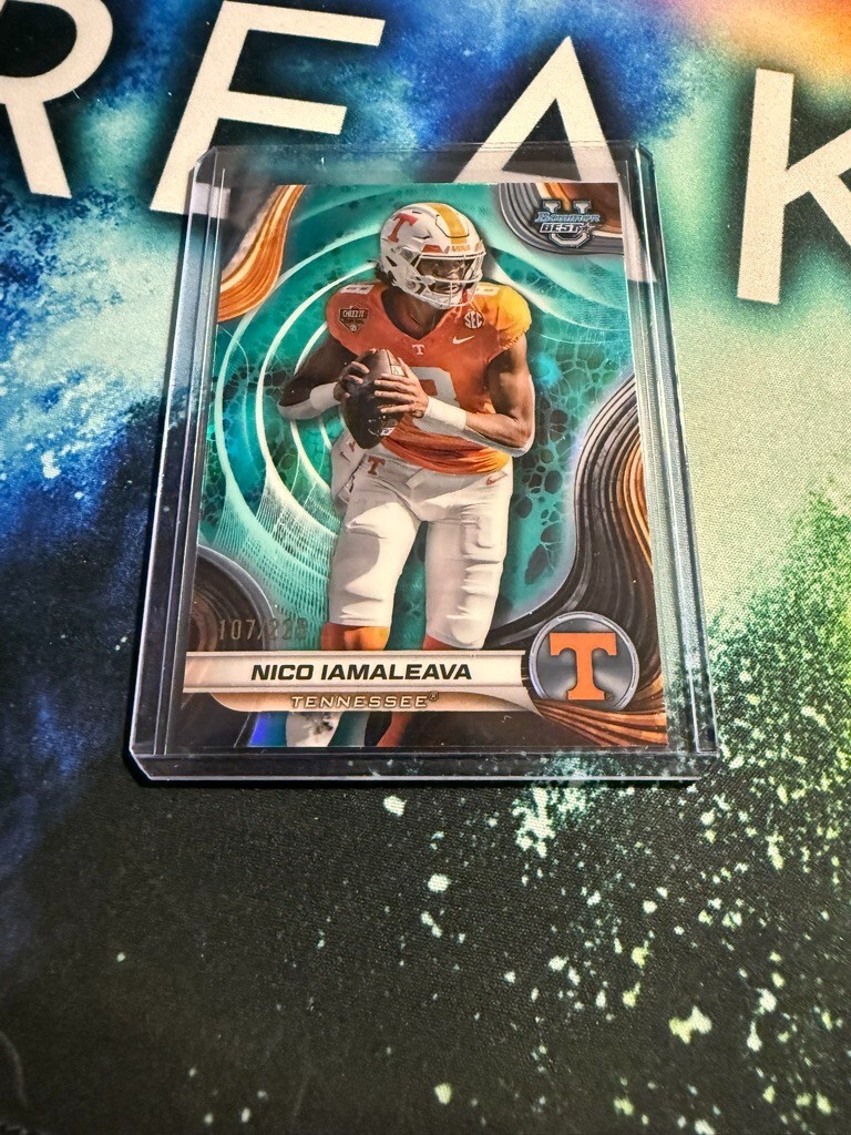 2024 Bowman University's Best Football Nico Iamaleava Aqua Refractor /225