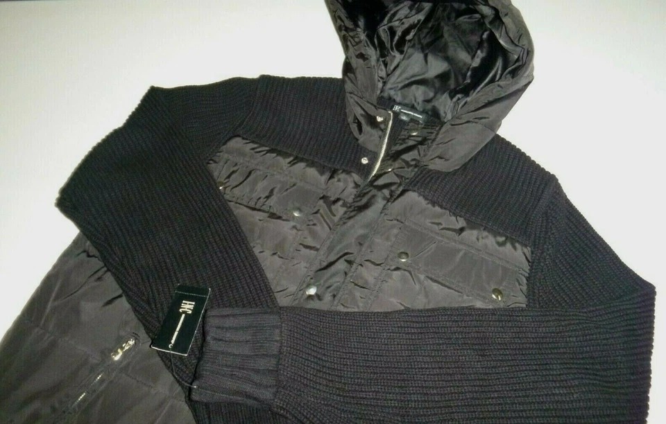 INC International Concepts Hombre Cremallera Completa Puffer Chaqueta Waffle Tejido Invierno Abrigo  Foto 3 de 4