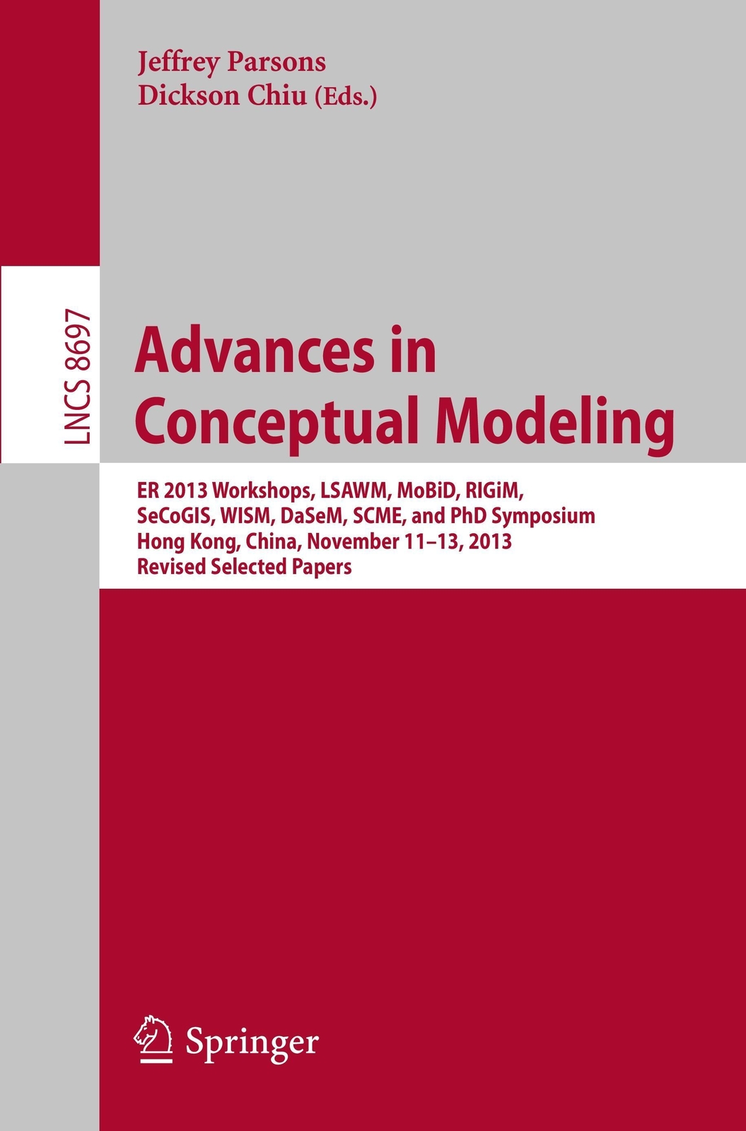 Thumbnail - Advances In Conceptual Modeling Dickson Chiu (u. A.) Taschenbuch