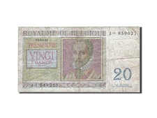 [#262096] Banknote, Belgium, 20 Francs, 1948-1950, 1956-04-03, KM:132b, VG(8-10)