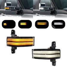 Sequential LED Tow Side Mirror Turn Signal Light For Chevy Silverado GMC Sierra