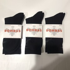 Lot of 3 Pairs of Bombas Unisex Men Women Calf Socks Size M Black Gray Bee