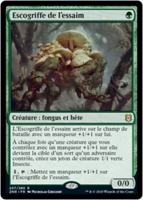 MTG Magic ZNR - Swarm Shambler/Escogriffe de l'essaim, French/VF