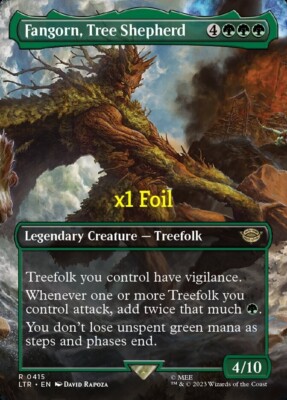 MTG Foil Borderless LOTR: Tales of Middle-earth LTR Fangorn, Tree