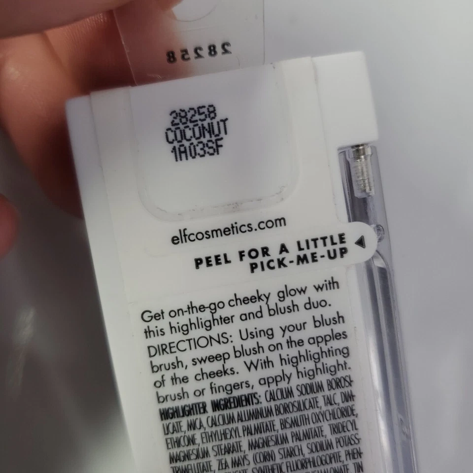 e.l.f. Bite Size "Coconut" Highlighter & Blush Face Duo NEW  - Image 3 of 4