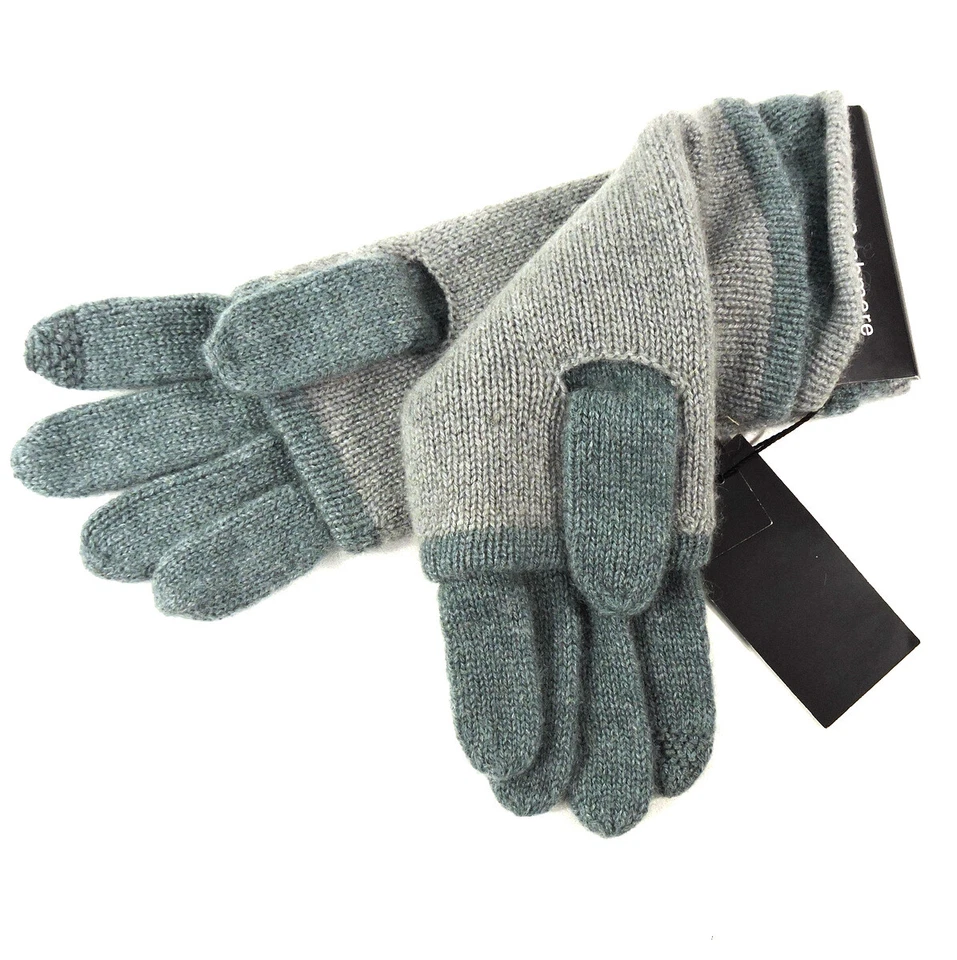 HANNAH ROSE ⚜ CONJUNTO DE GUANTES Y BUFANDA DE CACHEMIR VERDE PARA MUJER Foto 4 de 4