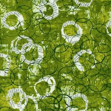 Robert Kaufman - Wishwell Storyboard - Circles - Grass, Fabric BTY