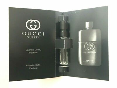 Gucci Guilty PARFUM Pour Homme Sample Spray .05oz, 1.5ml New in