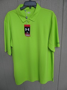 green under armour golf shirt