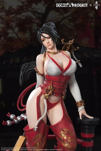 Statua in resina Dtalon Studio Dead or Alive Momiji scala 1/4 fusa dipinta Corgi - Foto 2 di 12