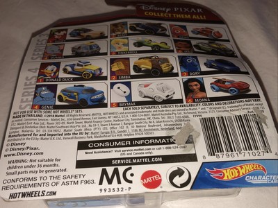 Hot Wheels Disney Pixar Finding Dory Character Car - 1:64 Scale Dory Themed Die Cast Vehicle