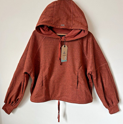 Prana Ziller Sweatshirt Red Rust Gingerbread Wool Blend Wmns Sz Medium M New NWT