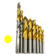 ASSTORTED SIZES OF YG-1 KOREA SPIRAL CARBIDE DRILL BITS LOT OF 8