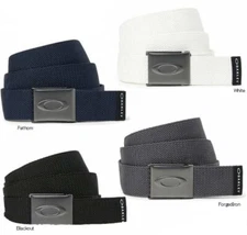 OAKLEY ELLIPSE WEB BELT Men's Black Grey Navy White 47'' ONE SIZE NWT Retail $40