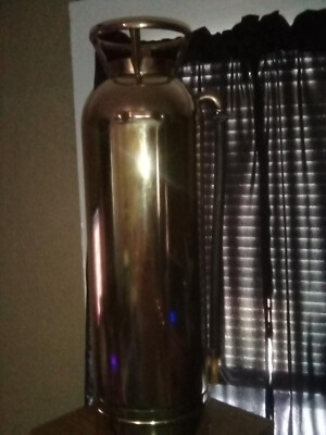 Antique Brass Pyrene Fire Extinguisher